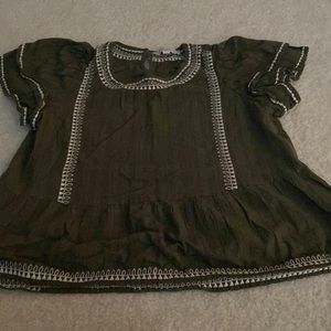 Loft olive green top